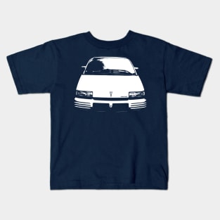 Pontiac Trans Sport 1990s American classic minivan monoblock white Kids T-Shirt